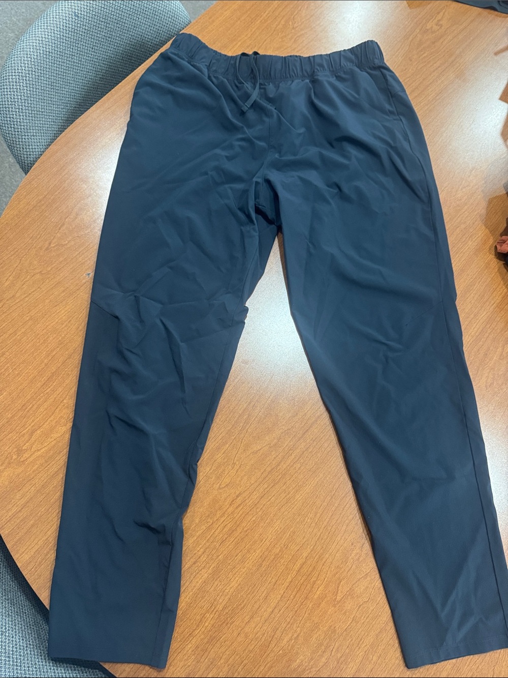 Men's Black Elastic Waist Performance Pants. MO USA wrestling logo
